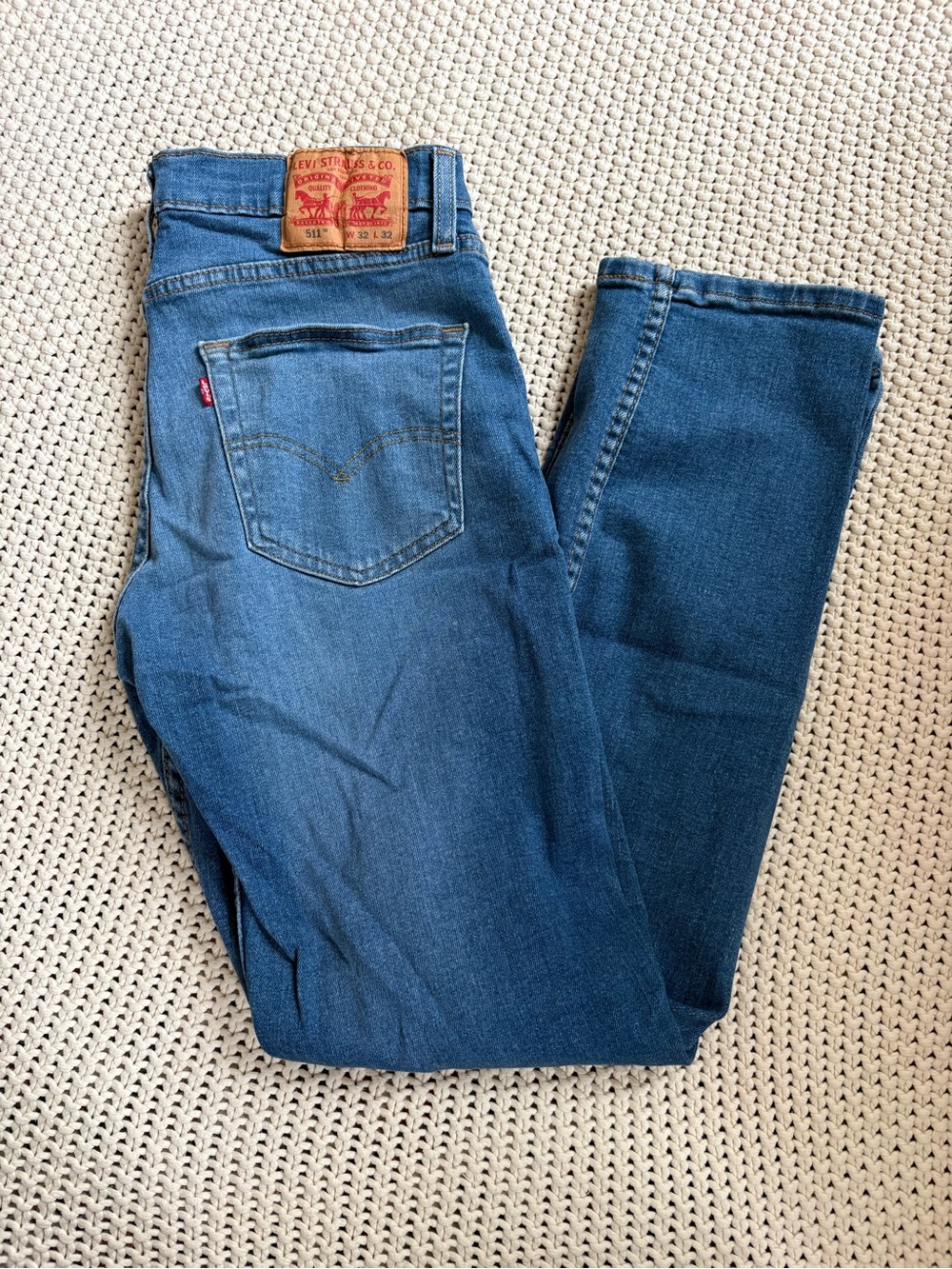 Levi's Women's Straight Leg Blue Denim Jeans